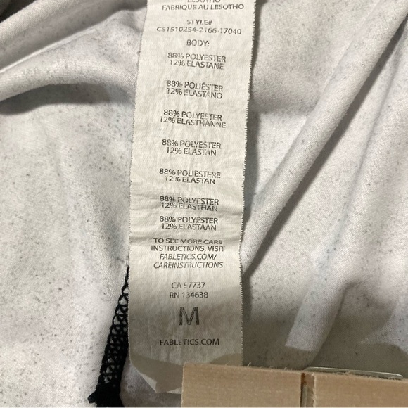 Fabletics Black and White Abstract Leggings - Picture 7 of 8